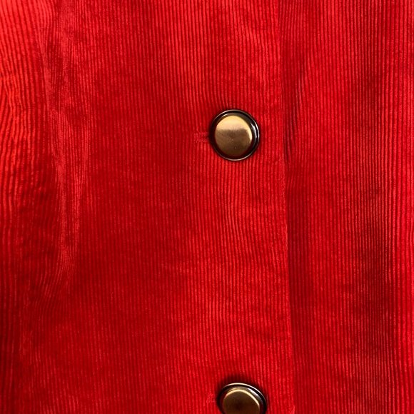 Requirements Red Corduroy Blazer, in Women's Size XL - Picture 4 of 8